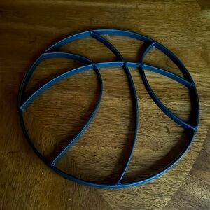Metal basketball wall art